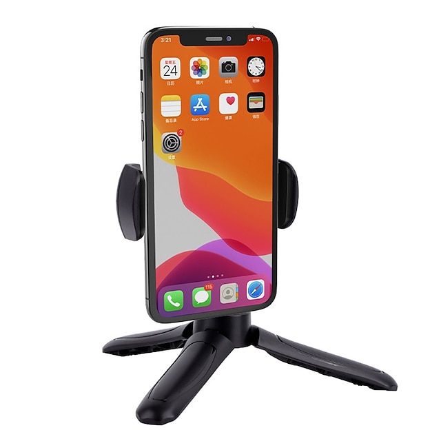 Phones & Accessories Phone Mounts & Holders | Phone Tripod Rotatable Portable Foldable Phone Holder for Desk Selfies / Vlogging 