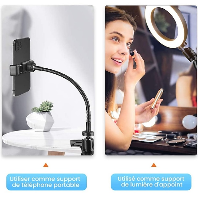 Phones & Accessories Phone Mounts & Holders | Gooseneck Phone Holder Rotatable Adjustable Flexible Phone Holder for Desk Headboa