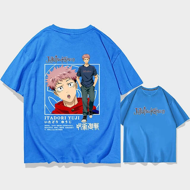 Toys & Hobbies Cosplay & Costumes | Inspired by Jujutsu Kaisen Yuji Itadori T-shirt Anime 100% Polyester Anime Harajuku Graphic 