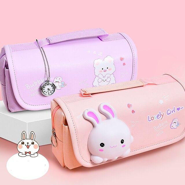 Consumer Electronics Stationery | Pencil Case Pen Pouch Marker Bag Cute Wear-Resistant Multifunction Canvas for School Student K