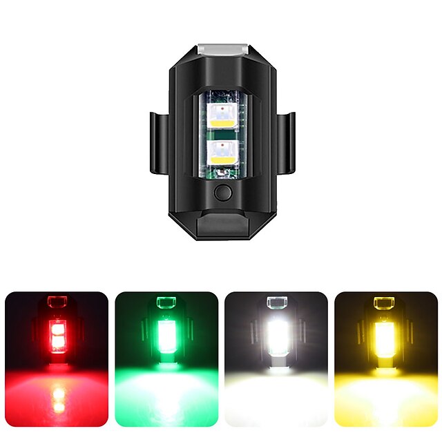 Consumer Electronics Automotive | 1pcs Motorcycle Headlight Spotlight Flash Light Changeable Color Universal Strobe Drone Lighti