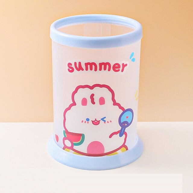 Consumer Electronics Stationery | Pen Pencil Holder Cup Cartoon Creative Multifunction Plastics for School Office Student - RL04