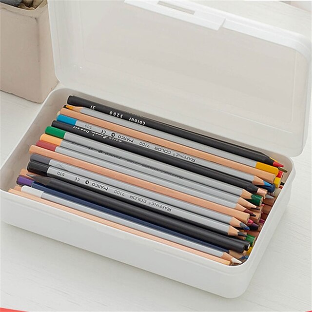 Consumer Electronics Stationery | Pencil Case Pen Pouch Marker Bag Waterproof Cute Creative Plastics for School Student Kids - S