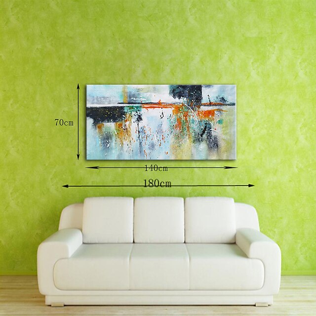 Home & Garden Wall Art | Oil Painting Hand Painted Horizontal Abstract Modern Rolled Canvas (No Frame) - MW65910