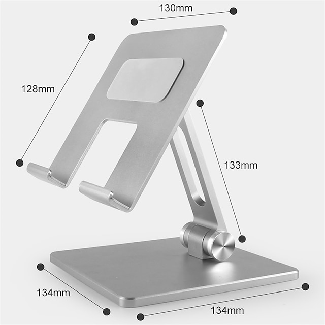 Phones & Accessories Phone Mounts & Holders | Foldable Aluminum Alloy Tablet Stand Desktop Stand Holder Non-slip Bracket for iPa