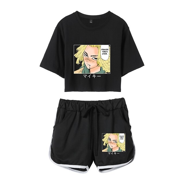 Toys & Hobbies Cosplay & Costumes | Inspired by Tokyo Revengers Cosplay Outfits Crop Top 100% Polyester Anime Harajuku Graphic S