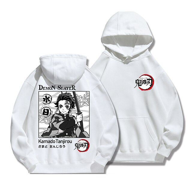 Toys & Hobbies Cosplay & Costumes | Inspired by Demon Slayer: Kimetsu no Yaiba Kamado Tanjiro Hoodie Cartoon 100% Polyester Anim