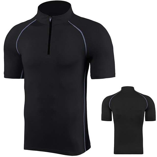 Sports & Outdoors Running, Jogging & Walking | Mens Running Shirt Tee Tshirt Top Athletic Breathable Quick Dry Moisture Wicking 