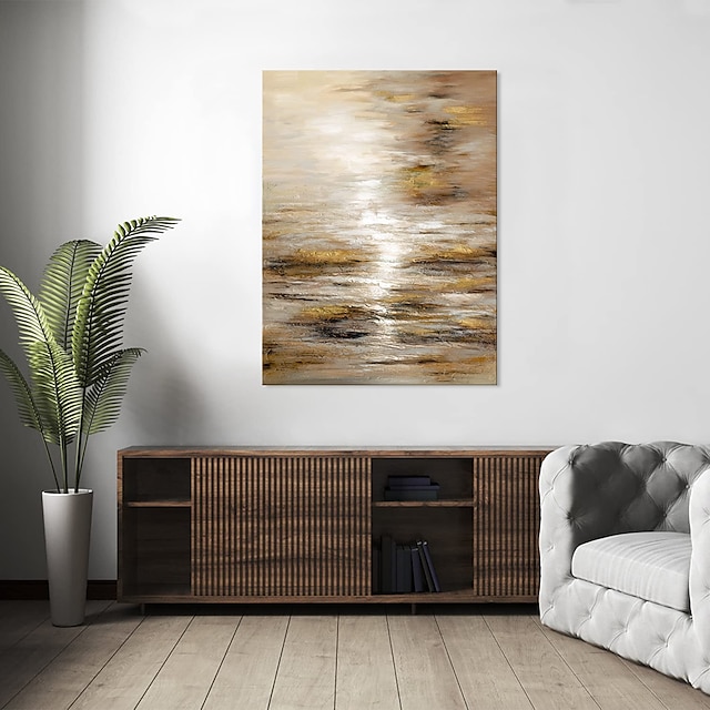 Home & Garden Wall Art | Oil Painting Hand Painted Vertical Abstract Modern Rolled Canvas (No Frame) - QQ54045