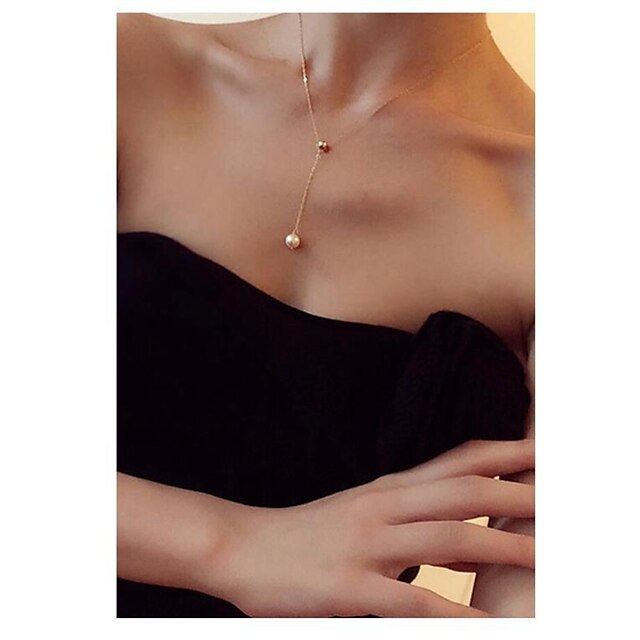  1pc Choker Necklace Pendant Necklace For Women's Party Evening Street Daily Pearl Alloy
