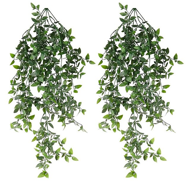 Home & Garden Home Decor | 2Pcs 80cm/31 Artificial Plants Leaves Vine Wall Hanging Decorations Artificial Leaves Display - AP788