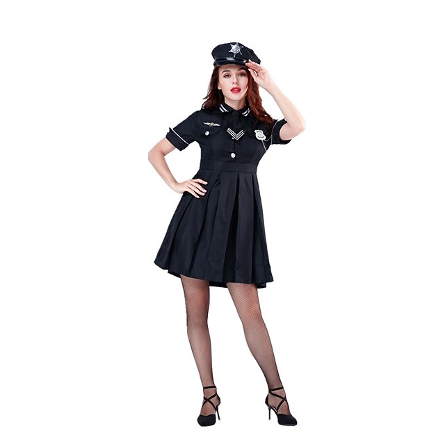 Toys & Hobbies Cosplay & Costumes | Police Career Costumes Dress Cosplay Costume Masquerade Adults Womens Police Uniforms Hallow