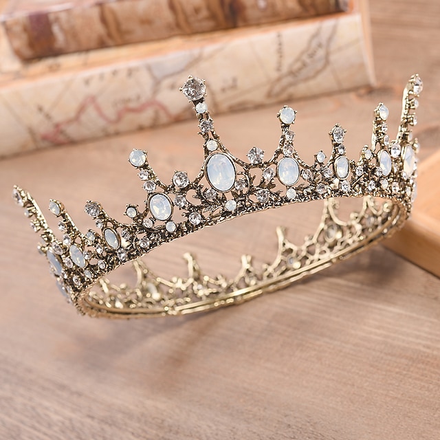 King's and Queen's Royal Crowns - King Queen Festival Costume Prom Accessories Party Celebration, Bailey