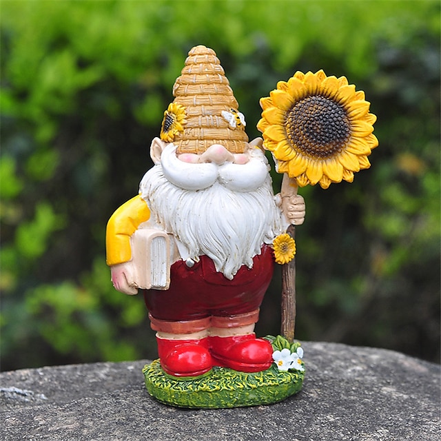 Home & Garden Home Decor | Bee Festival Gifts Gnome Dwarf Ornament Garden Resin Statue Ornament Decorative Dwarf Crafts - AD8830