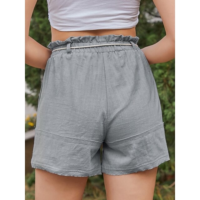 Womens Clothing Womens Bottoms | Womens Casual / Sporty Athleisure Shorts Wide Leg Elastic Waist Short Pants Casual Weekend Inel