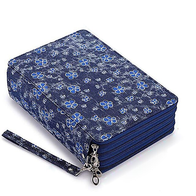 Consumer Electronics Stationery | Pencil Case Pen Pouch Marker Bag Waterproof Slim Wear-Resistant PU Leather for School Office B