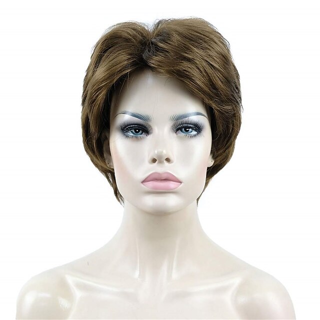 Beauty & Hair Wigs & Hair Pieces | Short Fluffy Natural Wavy Wig Synthetic Hair Women Capless Wigs - XQ65543