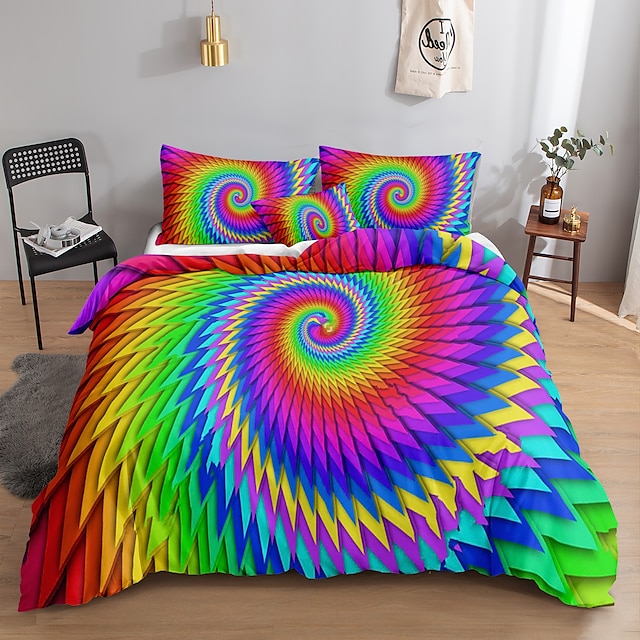 3D Vortex 3-Piece Duvet Cover Set Hotel Bedding Sets Comforter Cover ...