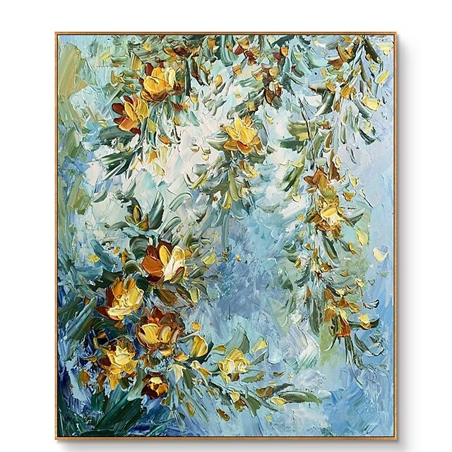 Home & Garden Wall Art | Handmade Hand Painted Oil Painting Wall ArtAbstract Knife Flower Home Decoration Decor Rolled Canvas No