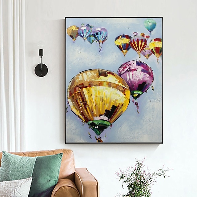 Home & Garden Wall Art | Handmade Hand Painted Oil Painting Wall Art Abstract Balloon Weddings Home Decoration Decor Rolled Canv