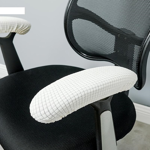  Stretch Office Chair Armrest Cover Pads Slipcover Elastic, Comfy Gaming Chair Arm Rest Covers for Elbows and Forearms Pressure Relief