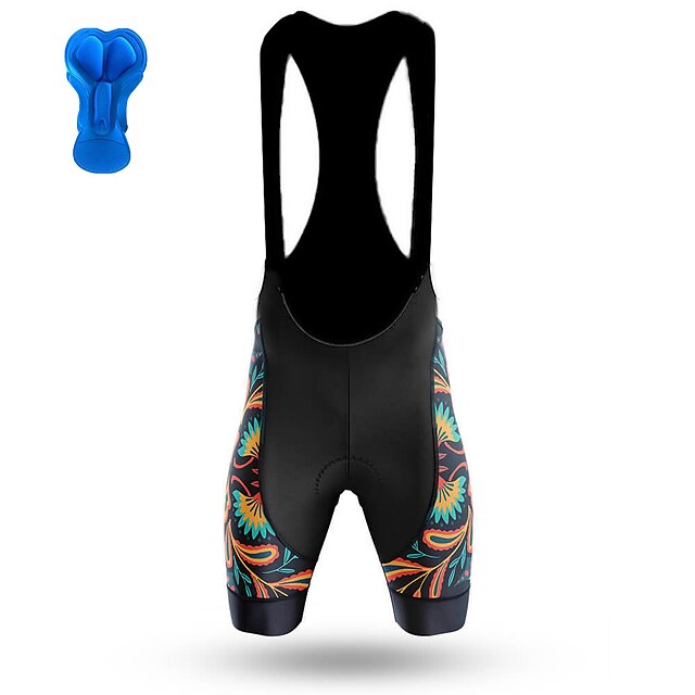 Sports & Outdoors Cycling | 21Grams Mens Cycling Bib Shorts Bike Bottoms Mountain Bike MTB Road Bike Cycling Sports Floral Botan