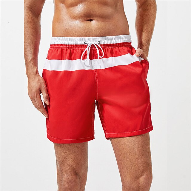 Mens Clothing Mens Bottoms | Mens Classic Style Fashion Shorts Beach Shorts Pocket Elastic Drawstring Design Short Pants Casual 