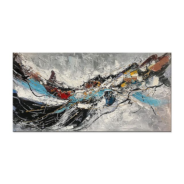 Home & Garden Wall Art | Oil Painting Hand Painted Horizontal Abstract Modern Rolled Canvas (No Frame) - QS08725