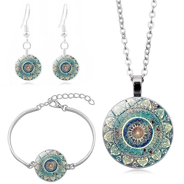  Women's necklace Street Chic & Modern Jewelry Sets Flower / Green / Fall / Winter / Spring / Summer