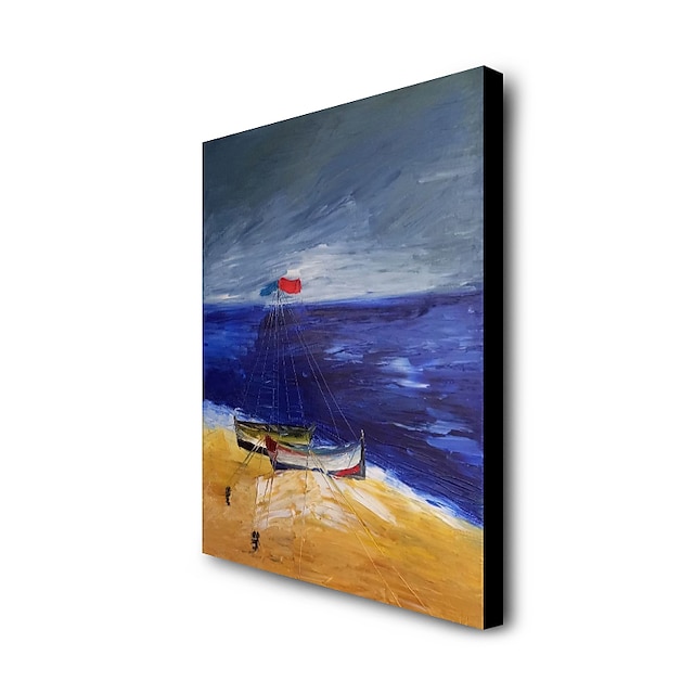 Home & Garden Wall Art | Oil Painting Handmade Hand Painted Wall Art Abstract Boats Canvas Painting Home Decoration Decor Stretc