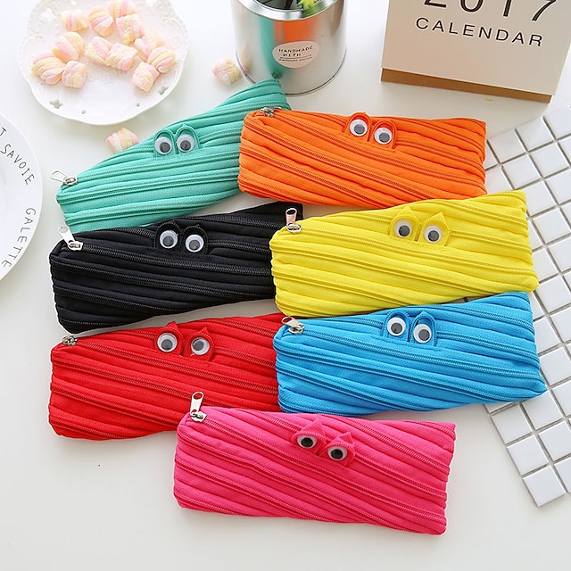 Consumer Electronics Stationery | Pencil Case Pen Pouch Marker Bag Wear-Resistant Multifunction With Zipper Canvas for School Of