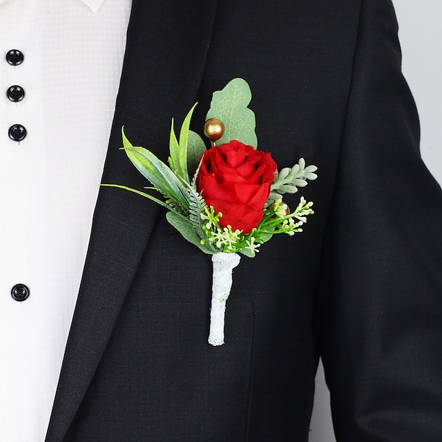  Bryllup håndled blomster Rose I Revers Bryllup / Speciel Lejlighed Ikke-vævet Tradisjonell / Klassisk