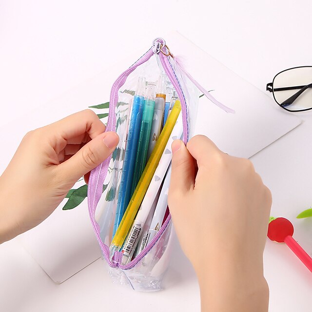 Consumer Electronics Stationery | Pencil Case Pen Pouch Marker Bag Slim Wear-Resistant Lightweight Oxford Cloth for School Offic