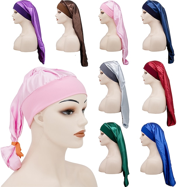 Shoes & Bags Fashion Accessories | 1 pcs Womens Casual Simple Style Sweet Bonnet Turban Home Daily Sexy Plain Solid / Plain Colo