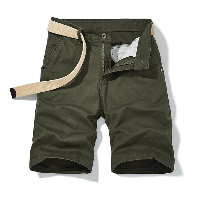 Mens Clothing Mens Bottoms | Mens Classic Style Fashion Shorts Cargo Shorts Front Pocket Knee Length Pants Casual Daily Solid Co