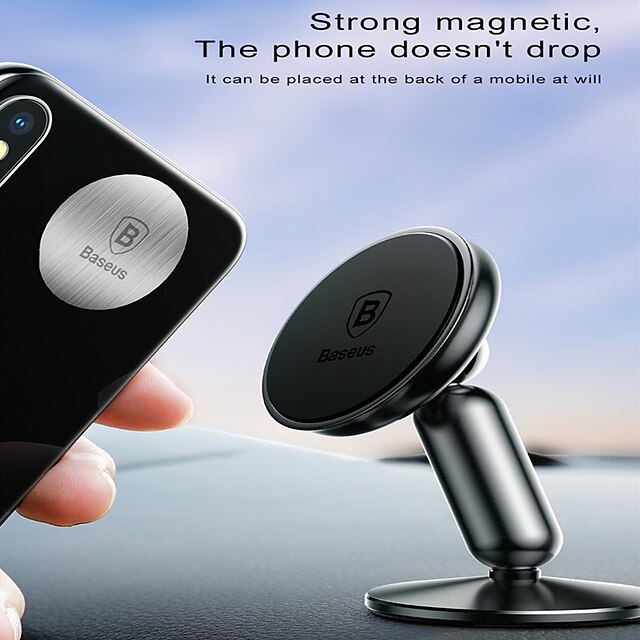 Phones & Accessories Phone Mounts & Holders | Baseus Magnetic Car Phone Holder Stand Mount 360 Degree Rotate GPS Car Holder Univ