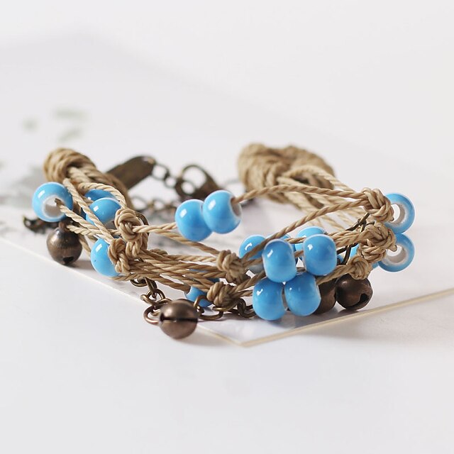 Shoes & Bags Fashion Accessories | Womens Bead Bracelet Friendship Bracelet Braided Vintage Theme Vintage European Boho Ceramic 