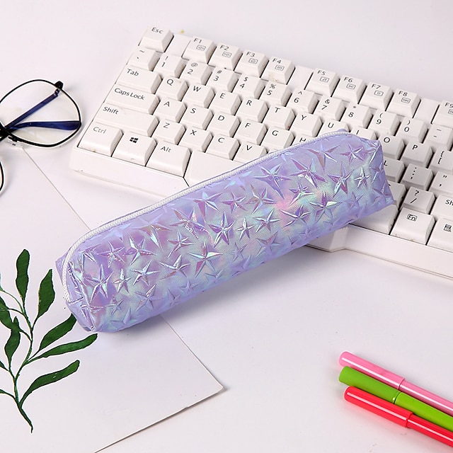 Consumer Electronics Stationery | Pencil Case Pen Pouch Marker Bag Waterproof Slim Wear-Resistant PU Leather for School Office B