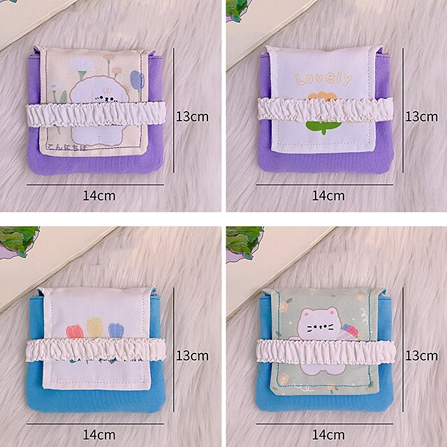 Home & Garden Home Decor | 1pc Cartoon Graphic Random Color Sanitary Napkin Storage Bag - HN45721