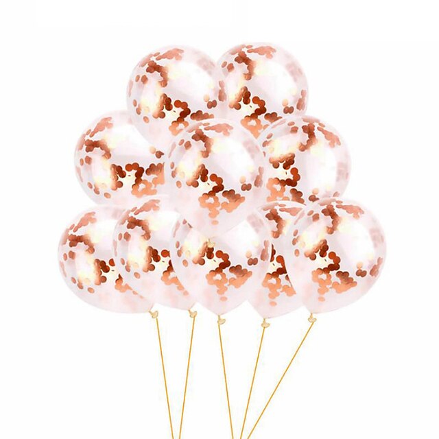  Wedding Party Decoration Supplies Aluminum Foil Balloon Package Rose Gold LOVE Sequin Balloon Send Straw Ribbon
