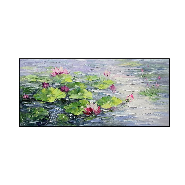 Handmade Hand Painted Oil Painting Wall Art Modern Abstract Flower ...