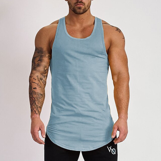 Sports & Outdoors Running, Jogging & Walking | Mens Sleeveless Workout Tank Top Running Tank Top Running Singlet Vest / Gilet At