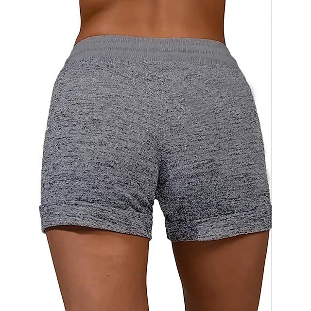 Womens Clothing Womens Bottoms | Womens Casual / Sporty Athleisure Shorts Drawstring Print Short Pants Casual Weekend Micro-elas