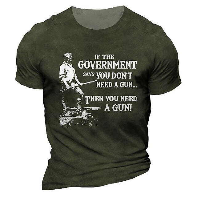 Veterans Day Men's Patriot Patriotic Veteran Letter Graphic Prints T shirt Graphic Tee Slogan T Shirts Distressed T Shirt Short Sleeve T shirt 3D Print Crew Neck Shirt Vintage Sports Designer3