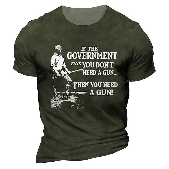 Veterans Day Men's Patriot Patriotic Veteran Letter Graphic Prints T shirt Graphic Tee Slogan T Shirts Distressed T Shirt Short Sleeve T shirt 3D Print Crew Neck Shirt Vintage Sports Designer3