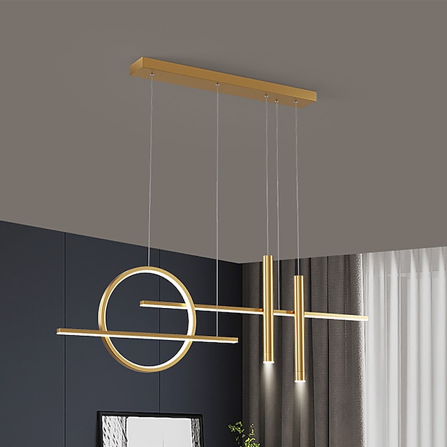  100 cm lampada a sospensione a led stile nordico creativo lampada da tavolo moderna striscia lampada bar lampada ristorante lampadario