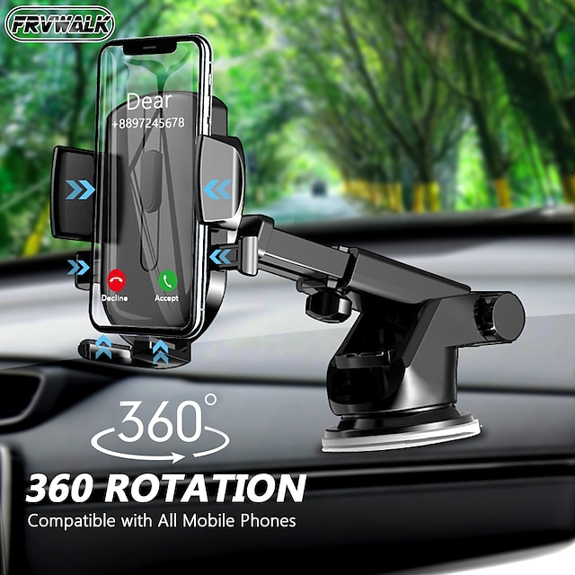  olnylo sucker car phone holder stand in car no Magnetic gps mount support for iphone 13 12 11 xiaomi huawei