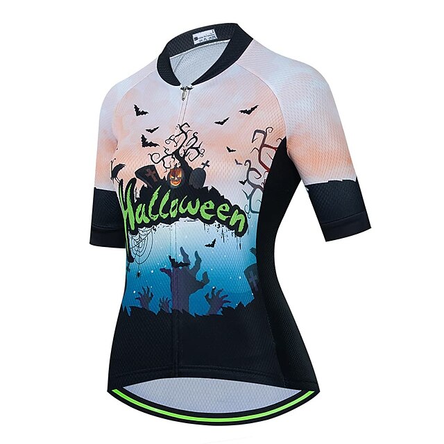 Sports & Outdoors Cycling | 21Grams Womens Short Sleeve Cycling Jersey Bike Top with 3 Rear Pockets Mountain Bike MTB Road Bike 