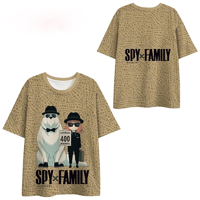 Toys & Hobbies Cosplay & Costumes | Inspired by Spy x Family Spy Family Loid Forger Yor Forger Anya Forger T-shirt Cartoon 100% 