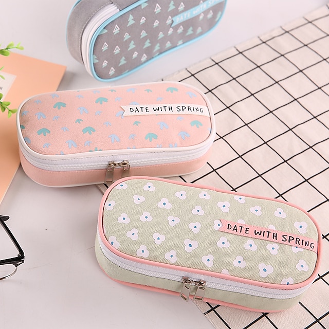 Consumer Electronics Stationery | Pencil Case Pen Pouch Marker Bag Wear-Resistant Multifunction With Zipper Canvas for School Of